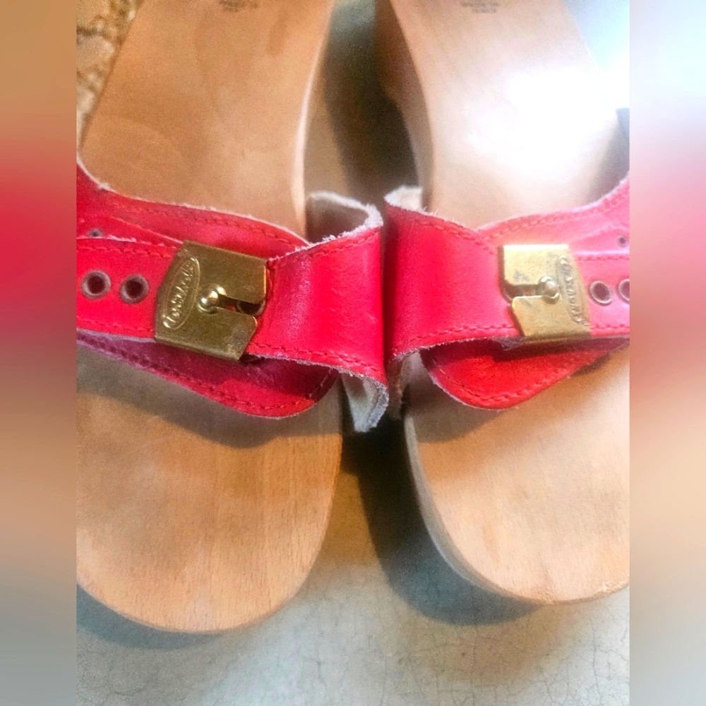 MY#1 FAVES!VTG.DR.SCHOLLS ORIGINAL"EXERSIZE" SANDALS.MADE IN ITALY🇮🇹REAL DEAL!